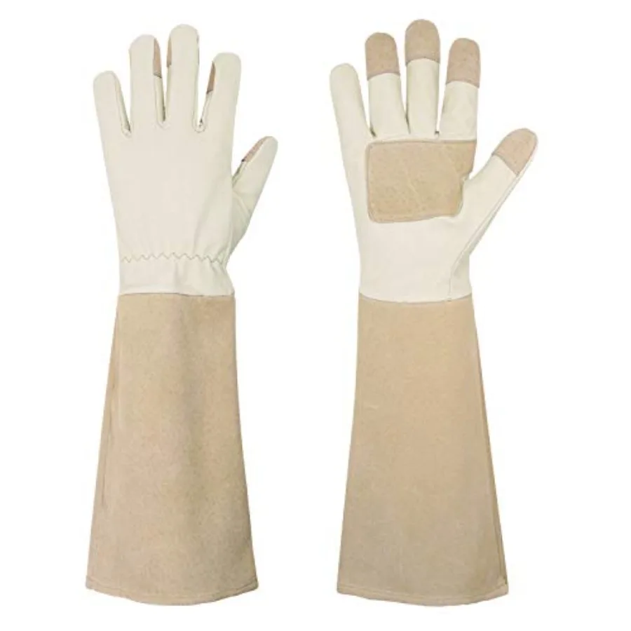 Pruning Gloves Long for Men and Women, Pigskin Leather Rose Gardening Gloves- Breathable and Durability Gauntlet Glove Medium
Pruning Gloves Long for Men and Women, Pigskin Leather Rose Gardening Gloves- Breathable and Durability Gauntlet Glove Medium