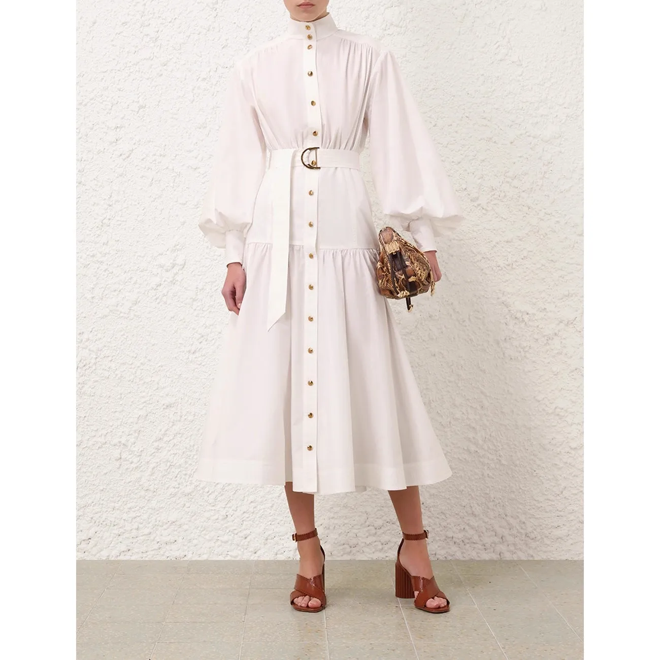 2025 New High Quality White Holiday Collection Pure Cotton Lantern Sleeve Belted Women Dress
2025 New High Quality White Holiday Collection Pure Cotton Lantern Sleeve Belted Women Dress