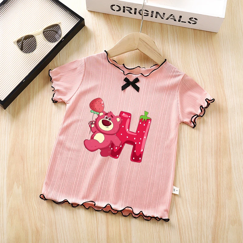 Lotso Huggin Bear Girls Ice Silk Short Sleeved T-shirt Summer Children Top 2-10 Years Old Girl Versatile Half Sleeved Clothes
Lotso Huggin Bear Girls Ice Silk Short Sleeved T-shirt Summer Children Top 2-10 Years Old Girl Versatile Half Sleeved Clothes