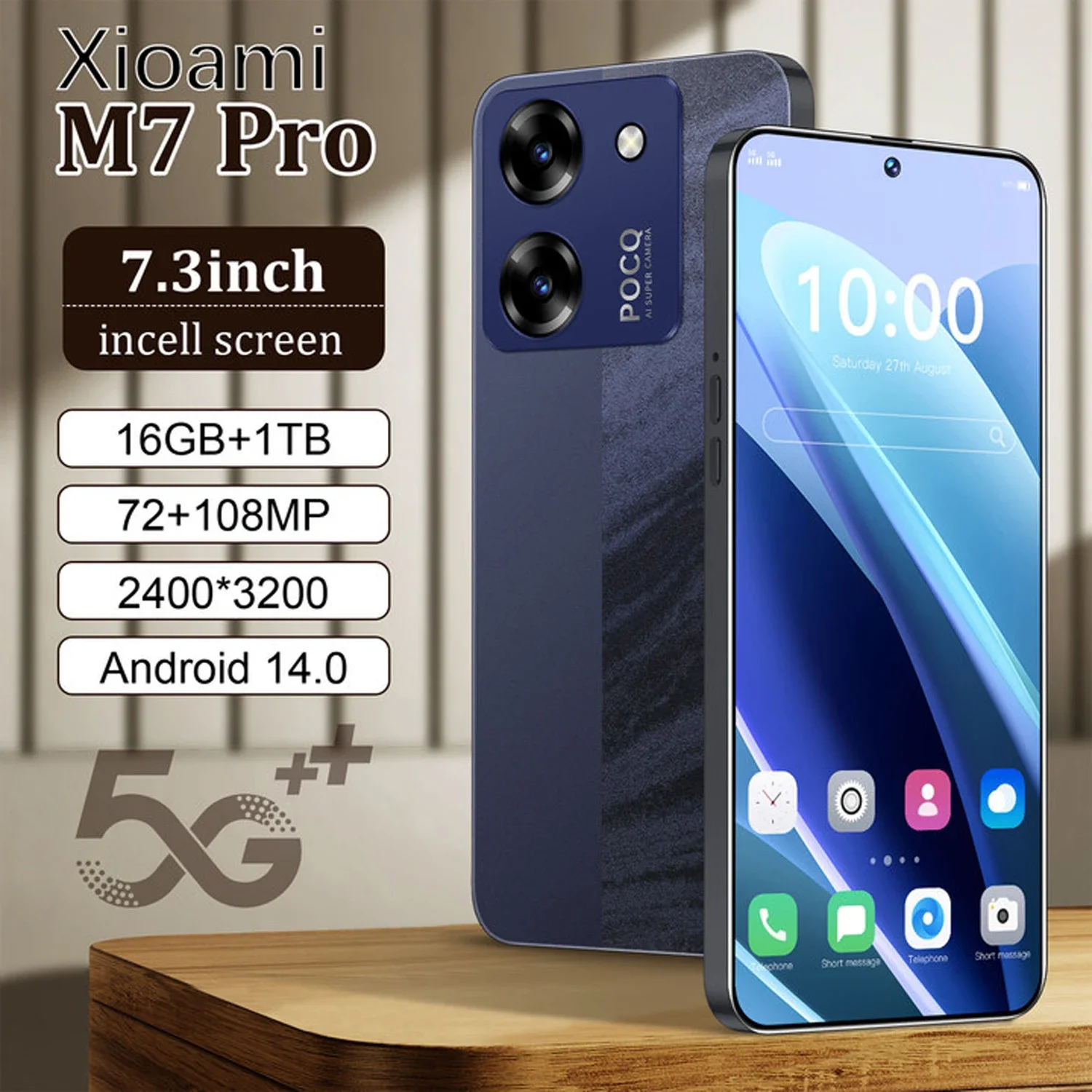 2025 HOT Xioami POCQ M7 Pro Smartphone Global Version Snapdragon 8 Gen 3 108MP Cellphone Android Unlocked Mobile Phone Celular
2025 HOT Xioami POCQ M7 Pro Smartphone Global Version Snapdragon 8 Gen 3 108MP Cellphone Android Unlocked Mobile Phone Celular