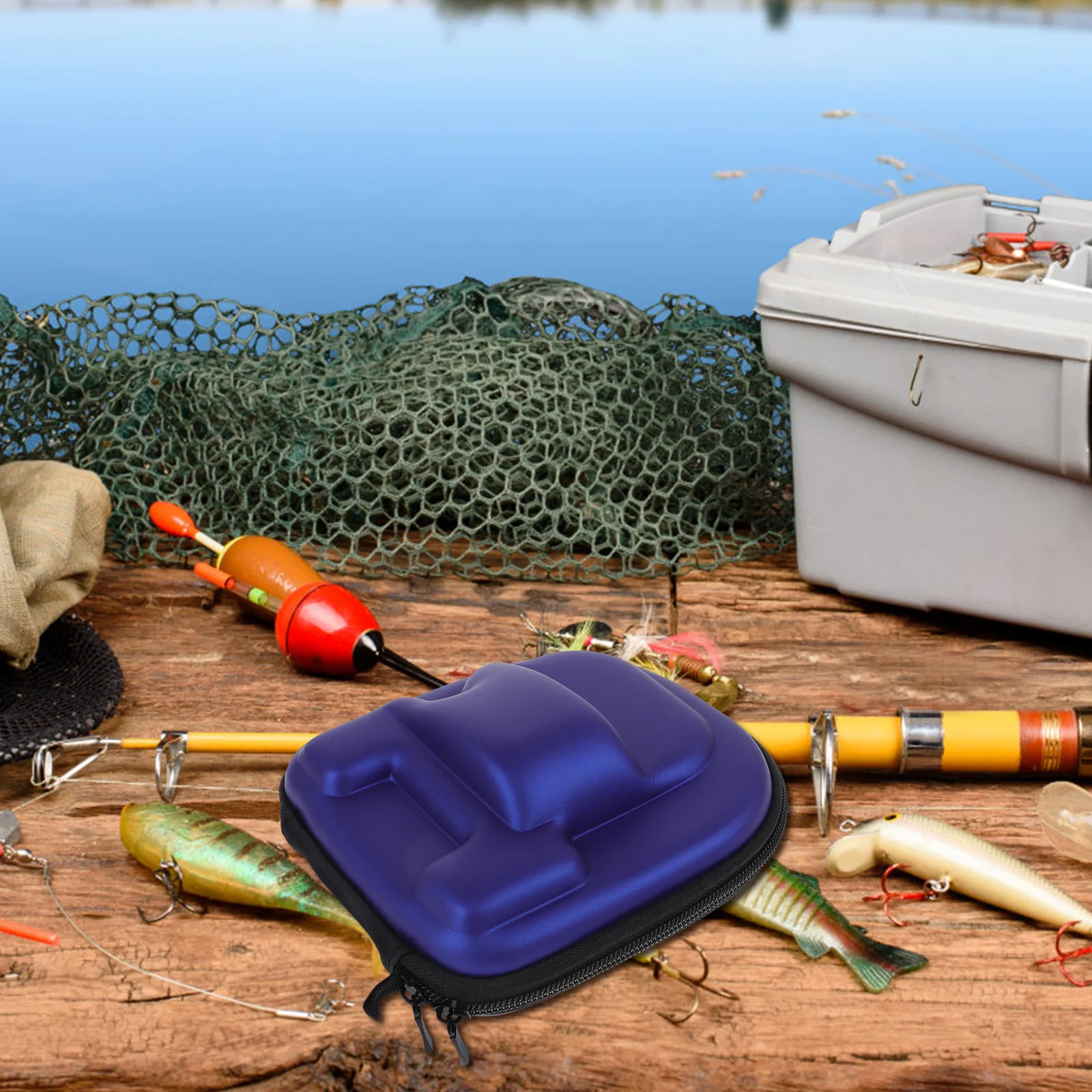 Fishing Reel Pouch Protector Case for Water Drop Wheel Blue Left Hand EVA Material Waterproof Portable Storage Bag
Fishing Reel Pouch Protector Case for Water Drop Wheel Blue Left Hand EVA Material Waterproof Portable Storage Bag