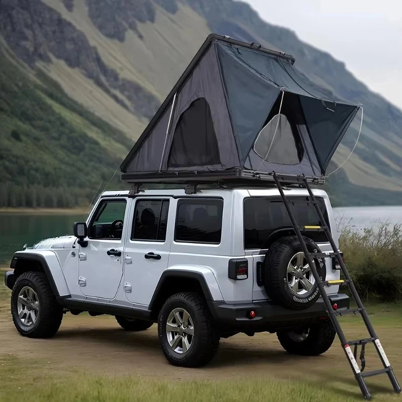 4-Person Four-Season Rooftop Tent, Aluminum Triangle Clamshell Hard Shell, Double Layer & Easy Install
4-Person Four-Season Rooftop Tent, Aluminum Triangle Clamshell Hard Shell, Double Layer & Easy Install