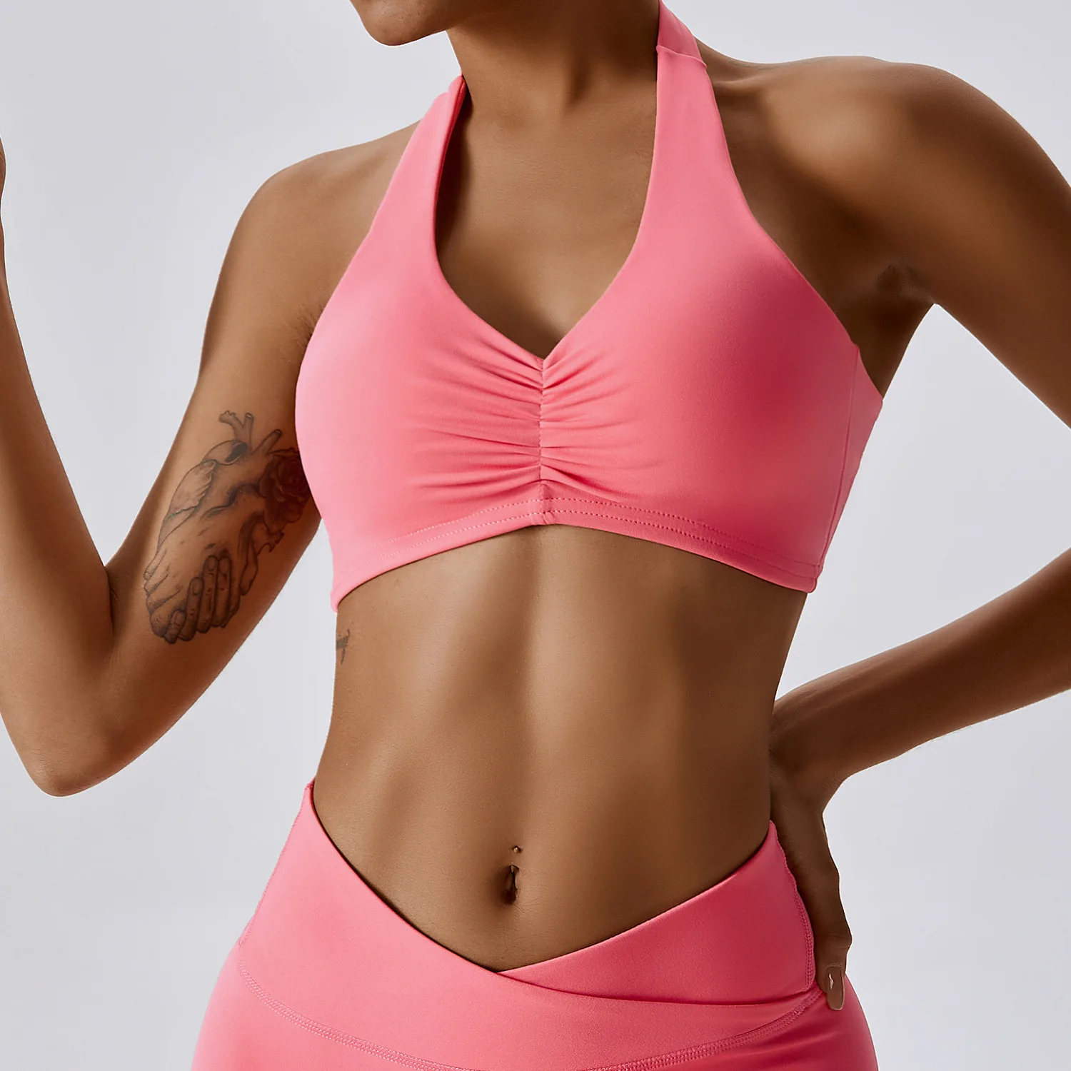 High-Strength Yoga Bra Gathered Shockproof Hanging Neck Beautiful Back Sports Underwear Speed Dry Running Fitness Clothes
High-Strength Yoga Bra Gathered Shockproof Hanging Neck Beautiful Back Sports Underwear Speed Dry Running Fitness Clothes