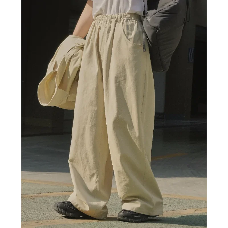 Women Spring Wide Leg Pants Casual Loose Trousers Cotton Neutral Lazy High Waist Elastic Slim Long Bottoms Minimalism Lyocell
Women Spring Wide Leg Pants Casual Loose Trousers Cotton Neutral Lazy High Waist Elastic Slim Long Bottoms Minimalism Lyocell