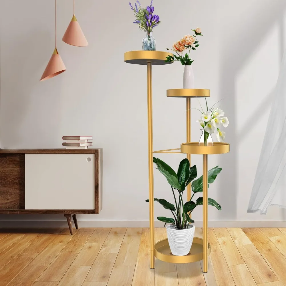 4-Tiper Metal Plant Stand with 4 Flower Pot Holders Corner Tall Plant Shelves Multiplel Foldable Planter Rack Display Shelves
4-Tiper Metal Plant Stand with 4 Flower Pot Holders Corner Tall Plant Shelves Multiplel Foldable Planter Rack Display Shelves