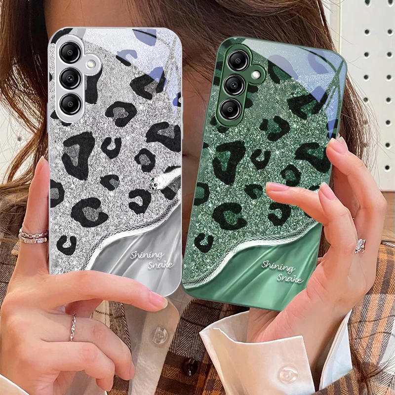 Leopard Sequin Snake For Samsung Galaxy A14 4G 20 30 52 20S 21S 22 A32 33 34 42 50 51 53 54 70 71 72 73 5G Glass Phone Case
Leopard Sequin Snake For Samsung Galaxy A14 4G 20 30 52 20S 21S 22 A32 33 34 42 50 51 53 54 70 71 72 73 5G Glass Phone Case