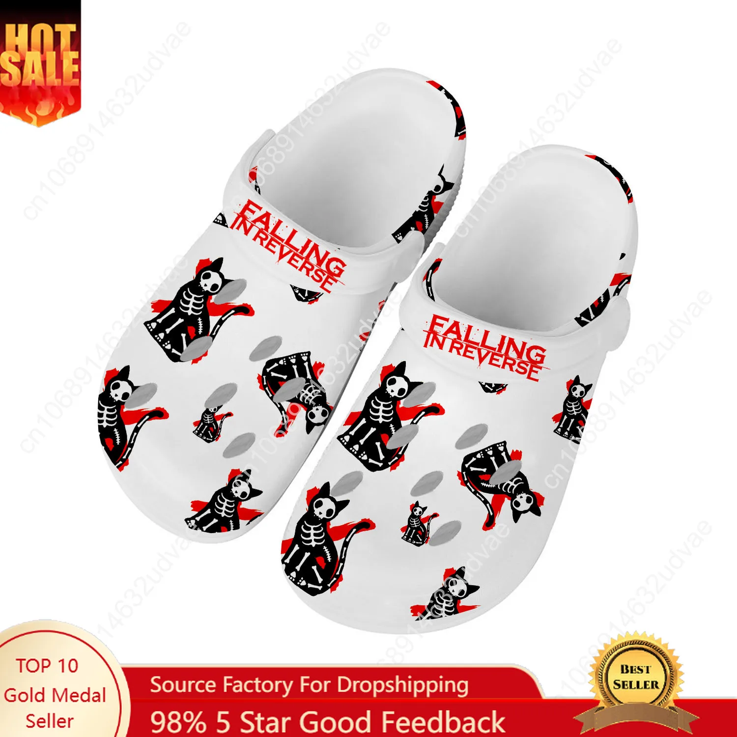 Falling in Reverse Water Shoe Mens Womens High Quality Fashion Home Garden Clogs Customizd Sandals Beach Breathable Hole Slipper 
Falling in Reverse Water Shoe Mens Womens High Quality Fashion Home Garden Clogs Customizd Sandals Beach Breathable Hole Slipper