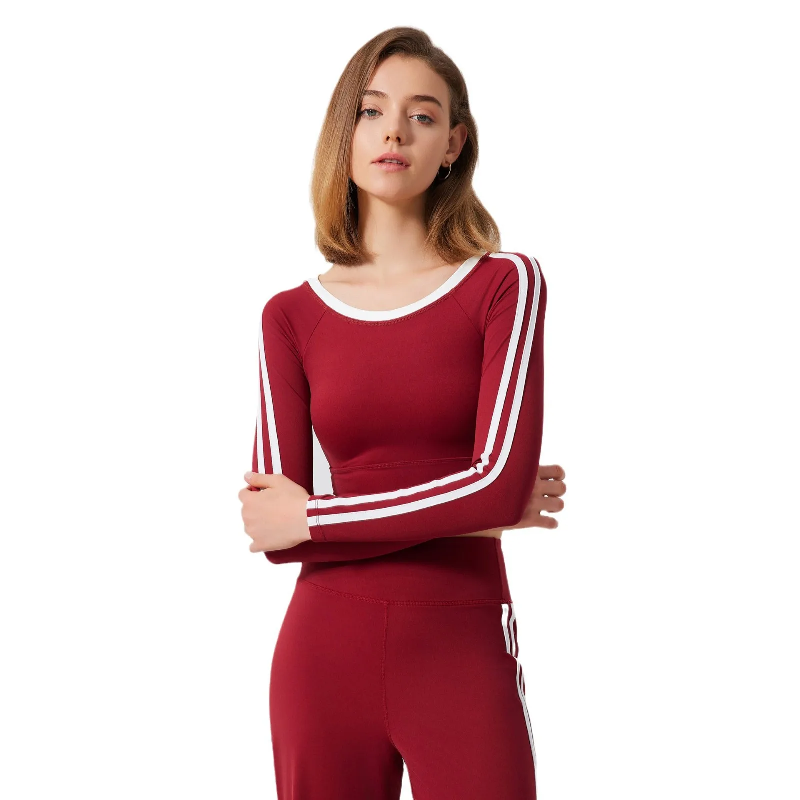 2025 New Hot Girl Yoga Clothes Long Sleeve With Chest Pad Running Quick-drying Sports Bra One-piece Cup
2025 New Hot Girl Yoga Clothes Long Sleeve With Chest Pad Running Quick-drying Sports Bra One-piece Cup