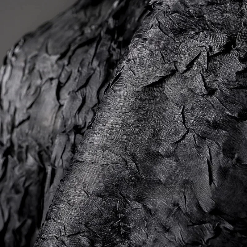 Black Water Ripple Pattern Pleating Wrinkled Fabric Creative Clothing Designer Diy Sewing By The Yard Cloth
Black Water Ripple Pattern Pleating Wrinkled Fabric Creative Clothing Designer Diy Sewing By The Yard Cloth
