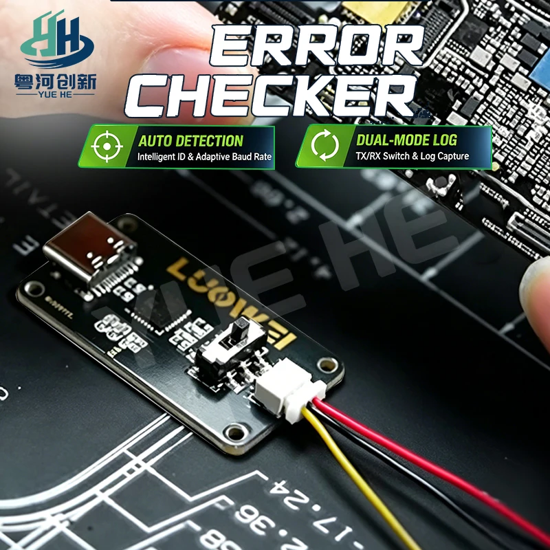 Luowei LWFAT Mainboard Fault Detection Tool USB To TTL Type C Auto Baud Rate Dual Mode Log Diagnosis Phone Repair Tools
Luowei LWFAT Mainboard Fault Detection Tool USB To TTL Type C Auto Baud Rate Dual Mode Log Diagnosis Phone Repair Tools