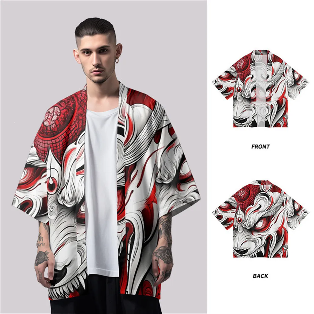 Fashion Harajuku Animal Print Women Yukata Casual Cardigan Kimono Summer Beach Shirt Japanese Haori Clothes
Fashion Harajuku Animal Print Women Yukata Casual Cardigan Kimono Summer Beach Shirt Japanese Haori Clothes