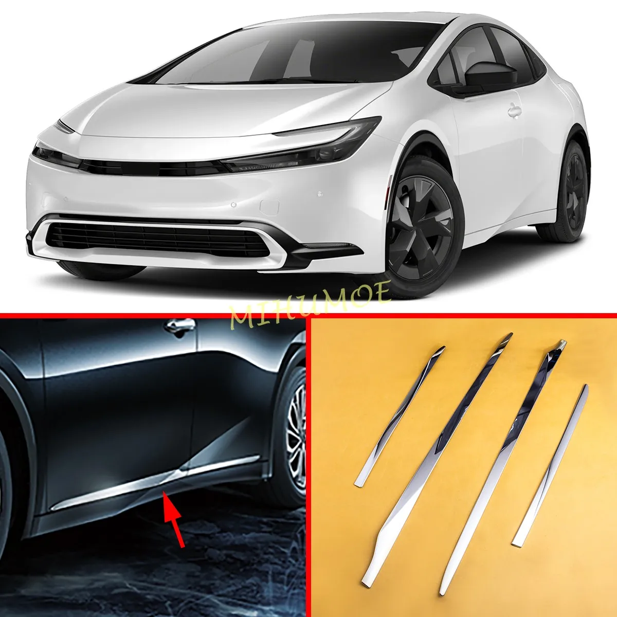 Для Toyota Prius/Prus Prime 2023 2024 2025 хромированные молдинги для боковой двери, декоративная накладка, стильные автомобильные аксессуары
Для Toyota Prius/Prus Prime 2023 2024 2025 хромированные молдинги для боковой двери, декоративная накладка, стильные автомобильные аксессуары