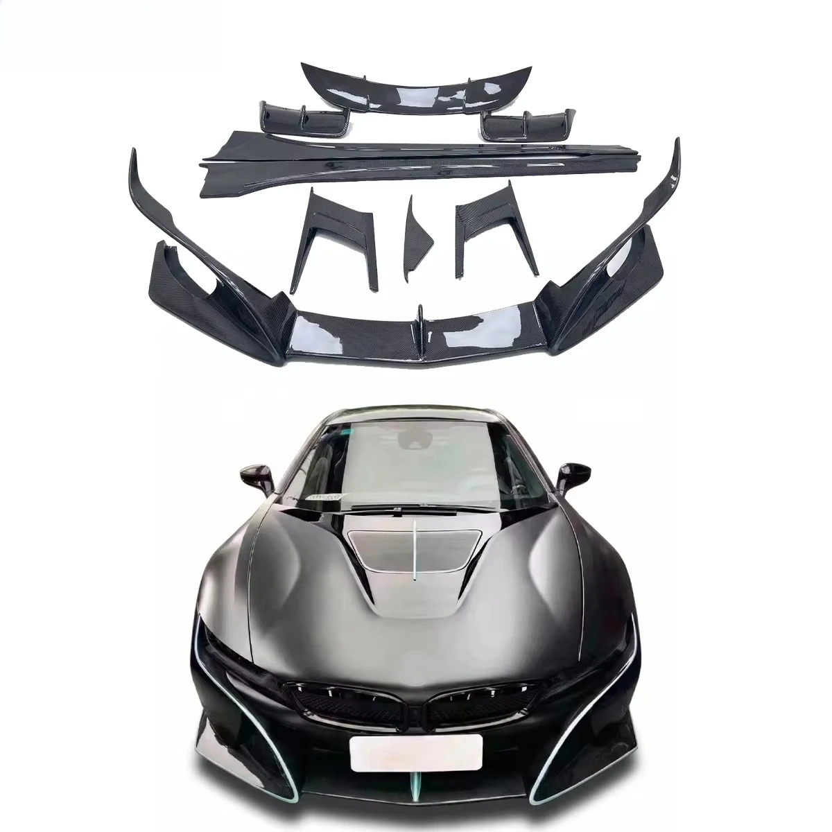 Real Carbon Fiber Body Kit for BMWS i8 (2014-2020) – Front Lip, Rear Diffuser, Side Skirts & Spoiler Wing Car Tuning Accessories
Real Carbon Fiber Body Kit for BMWS i8 (2014-2020) – Front Lip, Rear Diffuser, Side Skirts & Spoiler Wing Car Tuning Accessories
