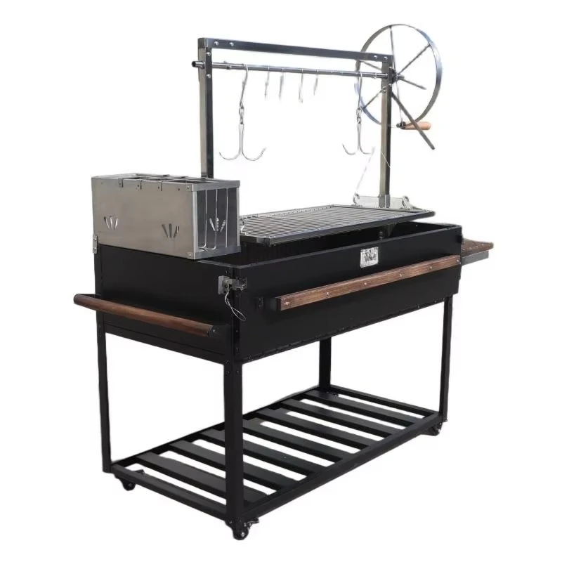 Freestanding Charcoal Spit Roaster Parrilla Barbecue Argentine Brasero Grill
Freestanding Charcoal Spit Roaster Parrilla Barbecue Argentine Brasero Grill