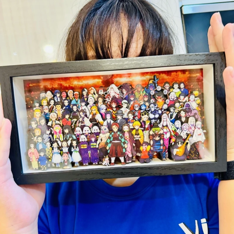 Аниме-фигурки Demon Slayer: семейная фотография Танджиро, Незуко, Аказы, стереоскопические картины, украшения, модели, подарки ручной работы
Аниме-фигурки Demon Slayer: семейная фотография Танджиро, Незуко, Аказы, стереоскопические картины, украшения, модели, подарки ручной работы