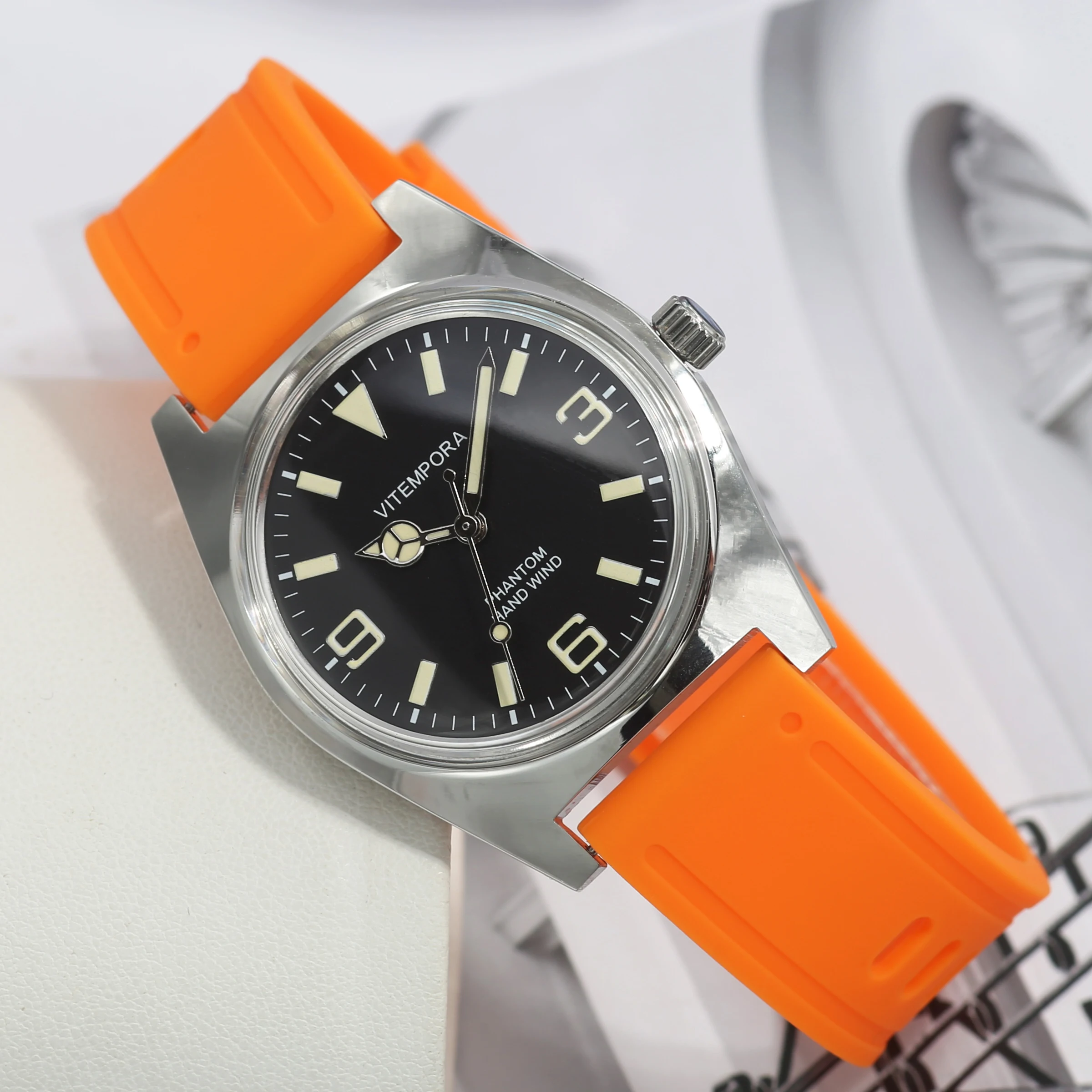 VITEMPORA Mens Mechanical Watch Shanghai 7120 Manual Mechanical Movement 36mm Retro Chinese Watch Business Wristwatch
VITEMPORA Mens Mechanical Watch Shanghai 7120 Manual Mechanical Movement 36mm Retro Chinese Watch Business Wristwatch