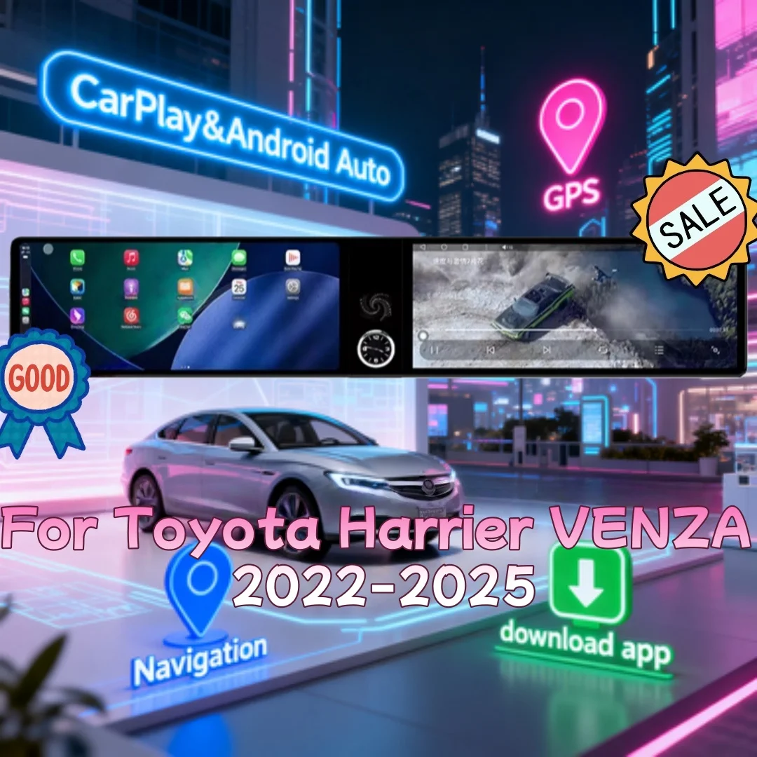 12.3 +12.3 inch Radio CarPlay Multimedia Player For Toyota Harrier VENZA 2022-2025 Android 14 Car Audio Radio Auto 4G Stereo
12.3 +12.3 inch Radio CarPlay Multimedia Player For Toyota Harrier VENZA 2022-2025 Android 14 Car Audio Radio Auto 4G Stereo