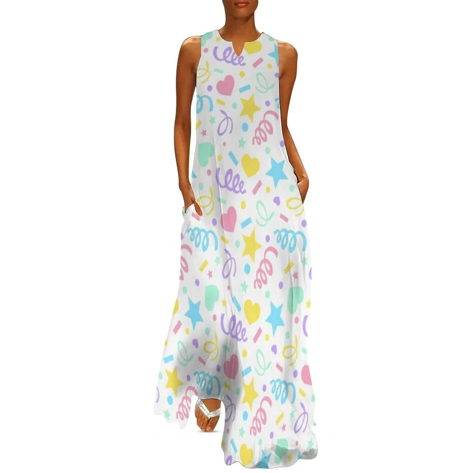 Pastel Confetti Long Dress Dresses elegant women's sets Women's evening dress long dress women
Pastel Confetti Long Dress Dresses elegant women's sets Women's evening dress long dress women
