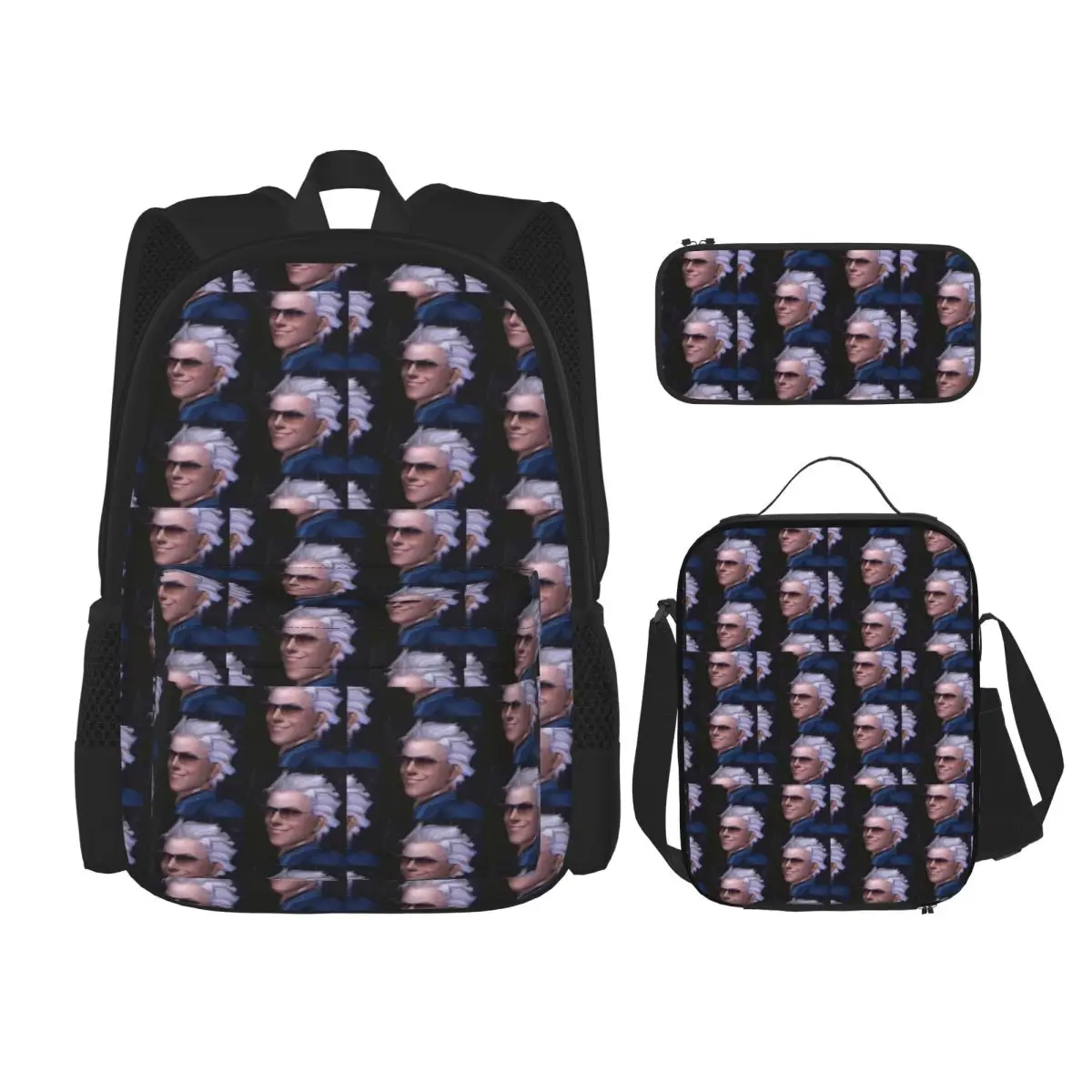 Vergil From The Devil May Cry Series BackpacksBookbag Children School Bags Kids Rucksack Lunch Bag Pen Bag Three-Piece Set
Vergil From The Devil May Cry Series BackpacksBookbag Children School Bags Kids Rucksack Lunch Bag Pen Bag Three-Piece Set