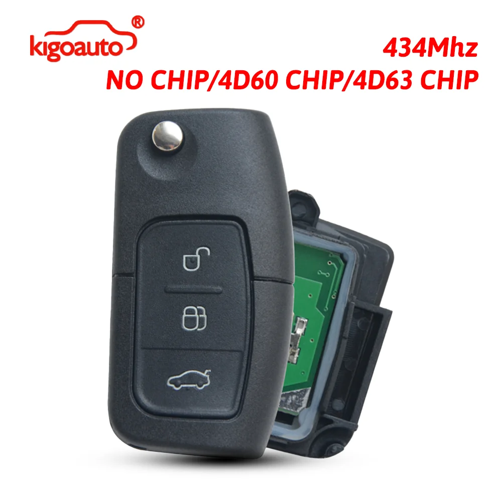 kigoauto Flip remote key 3 button 434Mhz FO21 blade for Ford Mondeo Focus Fiesta C Max
kigoauto Flip remote key 3 button 434Mhz FO21 blade for Ford Mondeo Focus Fiesta C Max