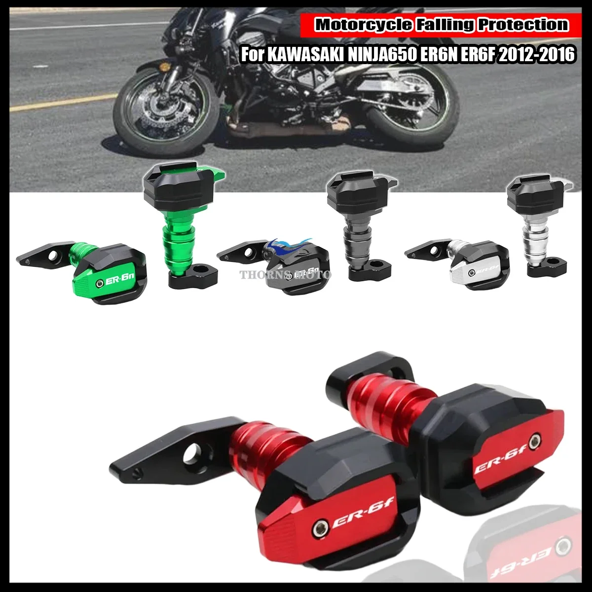 For KAWASAKI NINJA 650 ER6N ER6F ER-6N ER-6F Motorcycle Falling Protection Frame Slider Fairing Guard Crash Pad Protector 2016
For KAWASAKI NINJA 650 ER6N ER6F ER-6N ER-6F Motorcycle Falling Protection Frame Slider Fairing Guard Crash Pad Protector 2016
