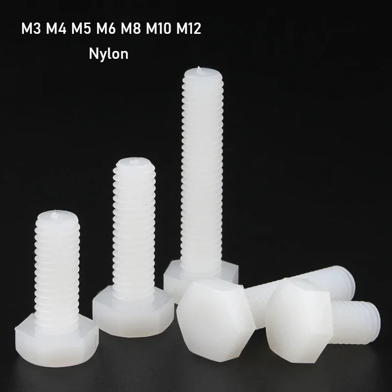 2~30pcs White Nylon Hexagon Head Screws Plastic Insulated Metric Thread Bolts M3 M4 M5 M6 M8 M10 M12
2~30pcs White Nylon Hexagon Head Screws Plastic Insulated Metric Thread Bolts M3 M4 M5 M6 M8 M10 M12