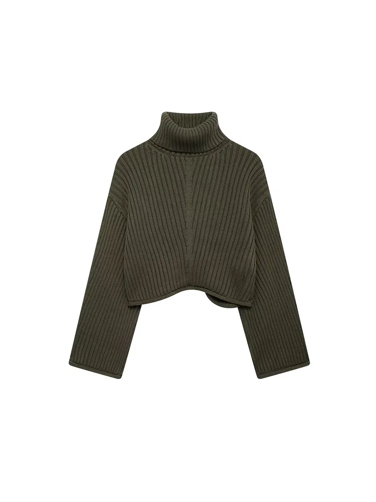 Willshela Women Fashion Green Knitted Pullover Sweater Vintage HIgh Neck Long Sleeves Female Chic Lady Tops
Willshela Women Fashion Green Knitted Pullover Sweater Vintage HIgh Neck Long Sleeves Female Chic Lady Tops
