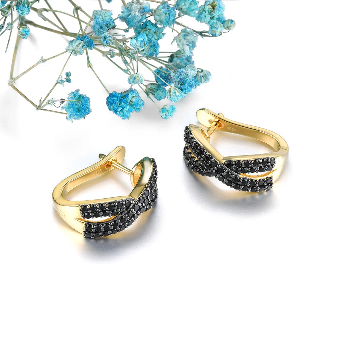 Natural Black Spinel Solid Silver S925 Clip Earring Yellow Gold Plated Women Classic Style Jewelry Birthday Christmas Gifts
Natural Black Spinel Solid Silver S925 Clip Earring Yellow Gold Plated Women Classic Style Jewelry Birthday Christmas Gifts