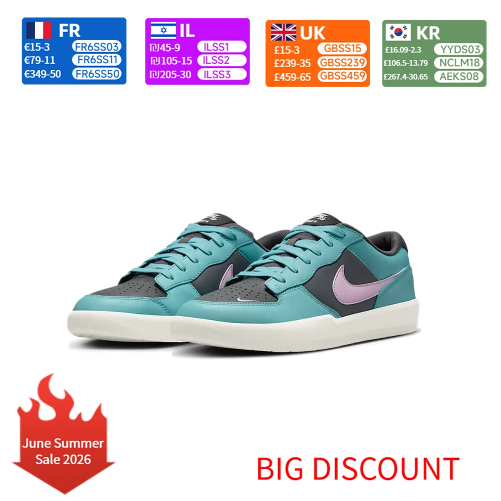 Nike SB Force 58 PRML Comfortable and versatile Thin sole, slip-resistant and durable Low-top skate shoes Men's style DV5476-400
Nike SB Force 58 PRML Comfortable and versatile Thin sole, slip-resistant and durable Low-top skate shoes Men's style DV5476-400