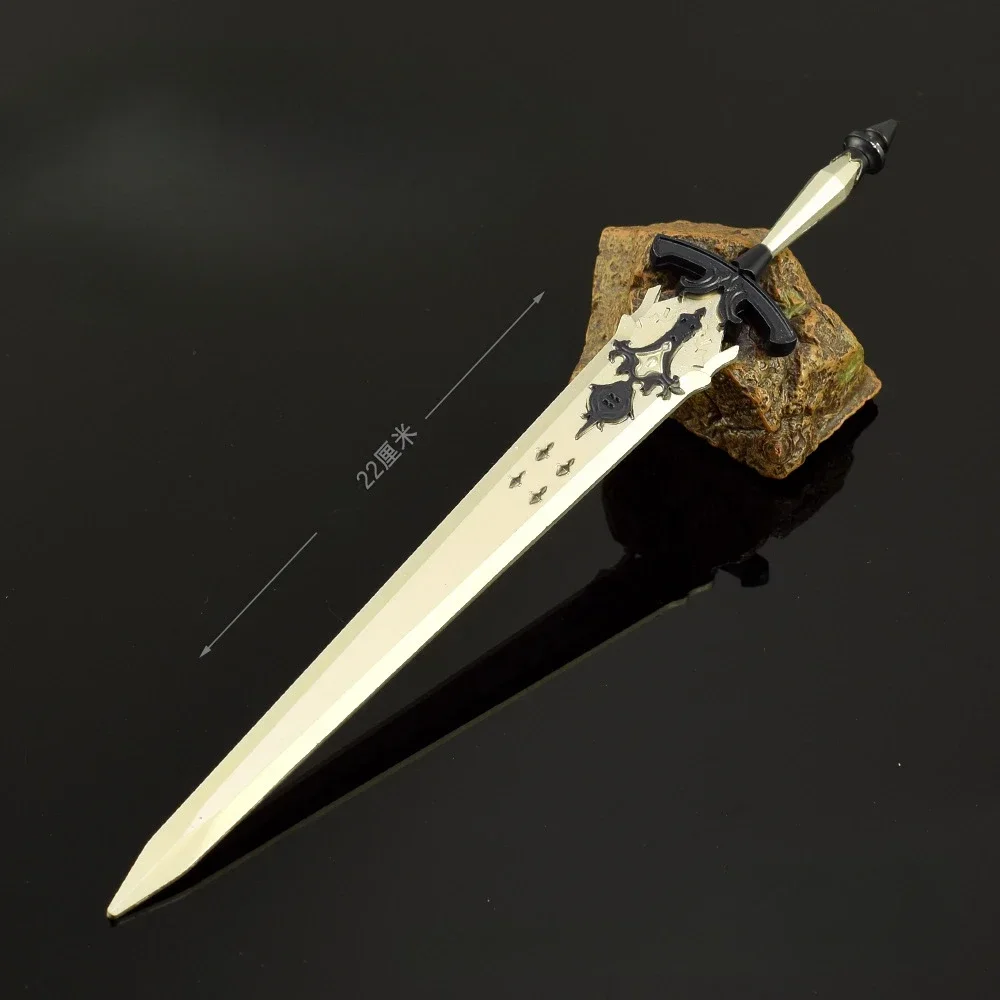Fantasy 22cm/8.66in Game Peripherals Metal Diamond Swords Weapon Model Valorant Cosplay Boy Toys Sword Desk Ornaments Funny Gift
Fantasy 22cm/8.66in Game Peripherals Metal Diamond Swords Weapon Model Valorant Cosplay Boy Toys Sword Desk Ornaments Funny Gift