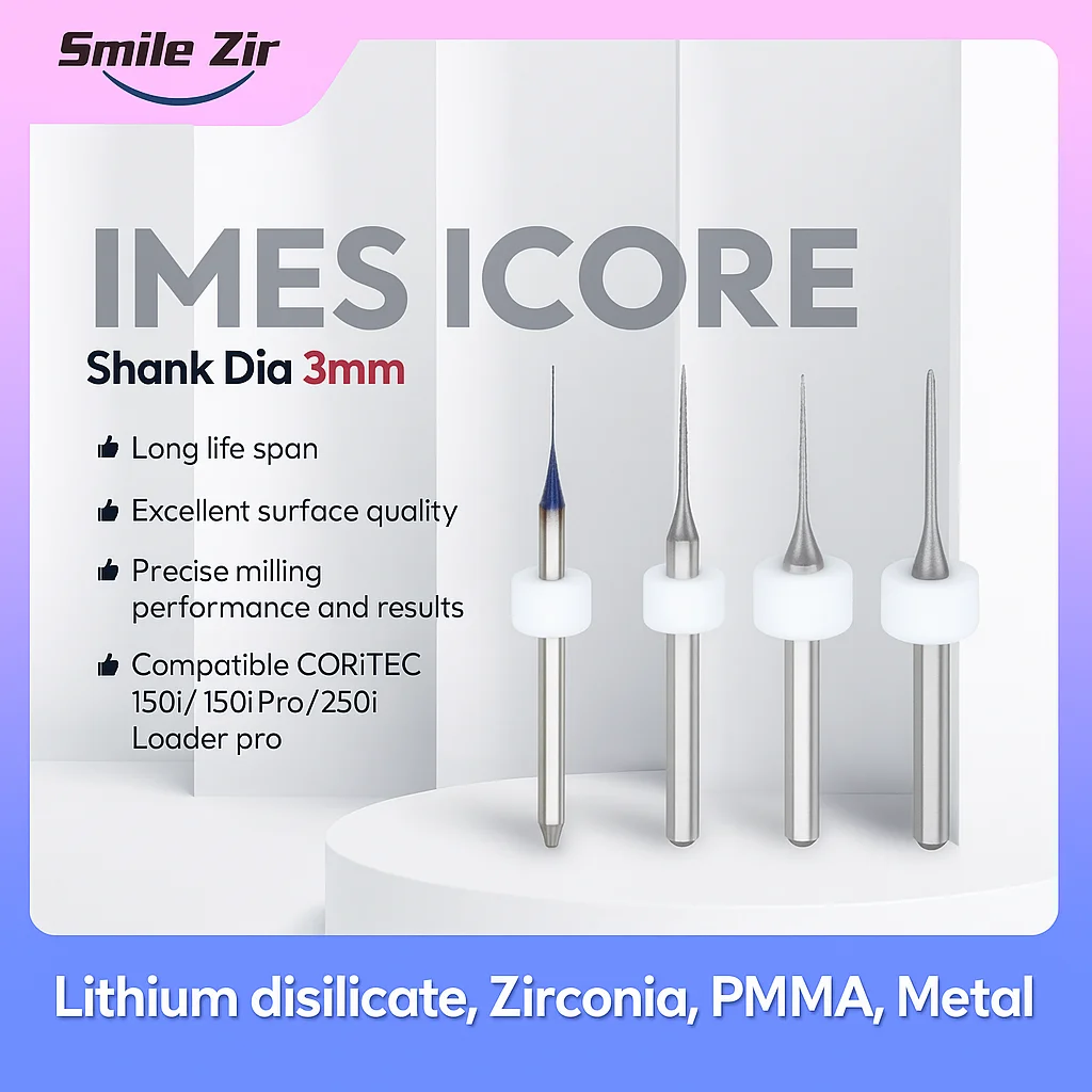 Dental lab Imes Icores 150ipro 250i pro T23 T22 T21 Lithium Disilicate Glass Ceramic Cutter Zirconia DC Burs PMMA Milling Burs
Dental lab Imes Icores 150ipro 250i pro T23 T22 T21 Lithium Disilicate Glass Ceramic Cutter Zirconia DC Burs PMMA Milling Burs