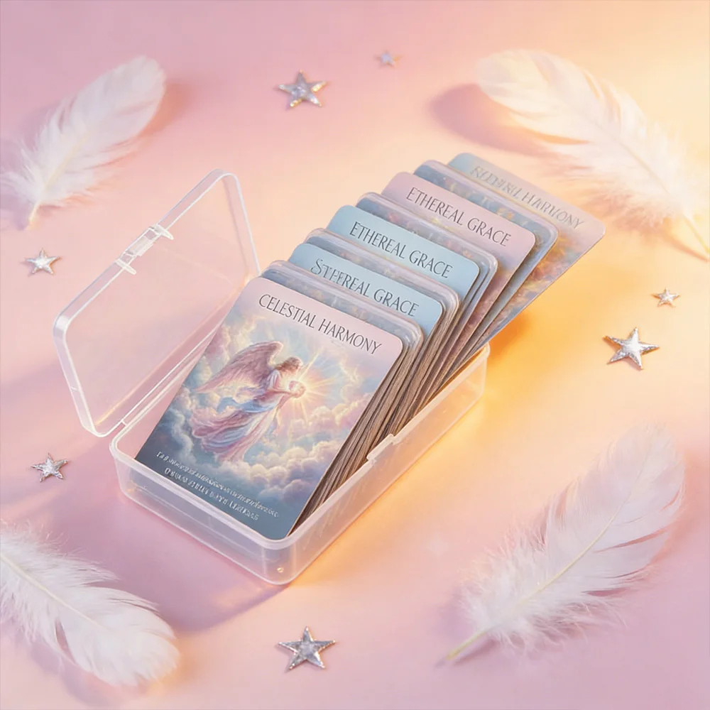 36 Angel Oracle Cards (8.9x 6.0cm) with storage box; healing message cards suitable for daily meditation and emotional guidance
36 Angel Oracle Cards (8.9x 6.0cm) with storage box; healing message cards suitable for daily meditation and emotional guidance