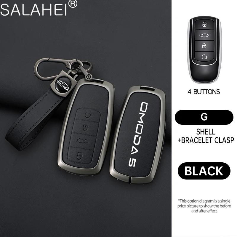 Zinc Alloy Leather Car Smart Remote Key Case Cover Shell for Chery Omoda C5 5 fx 7 8 pro plus 2022 2023 Keychain Car Accessories
Zinc Alloy Leather Car Smart Remote Key Case Cover Shell for Chery Omoda C5 5 fx 7 8 pro plus 2022 2023 Keychain Car Accessories