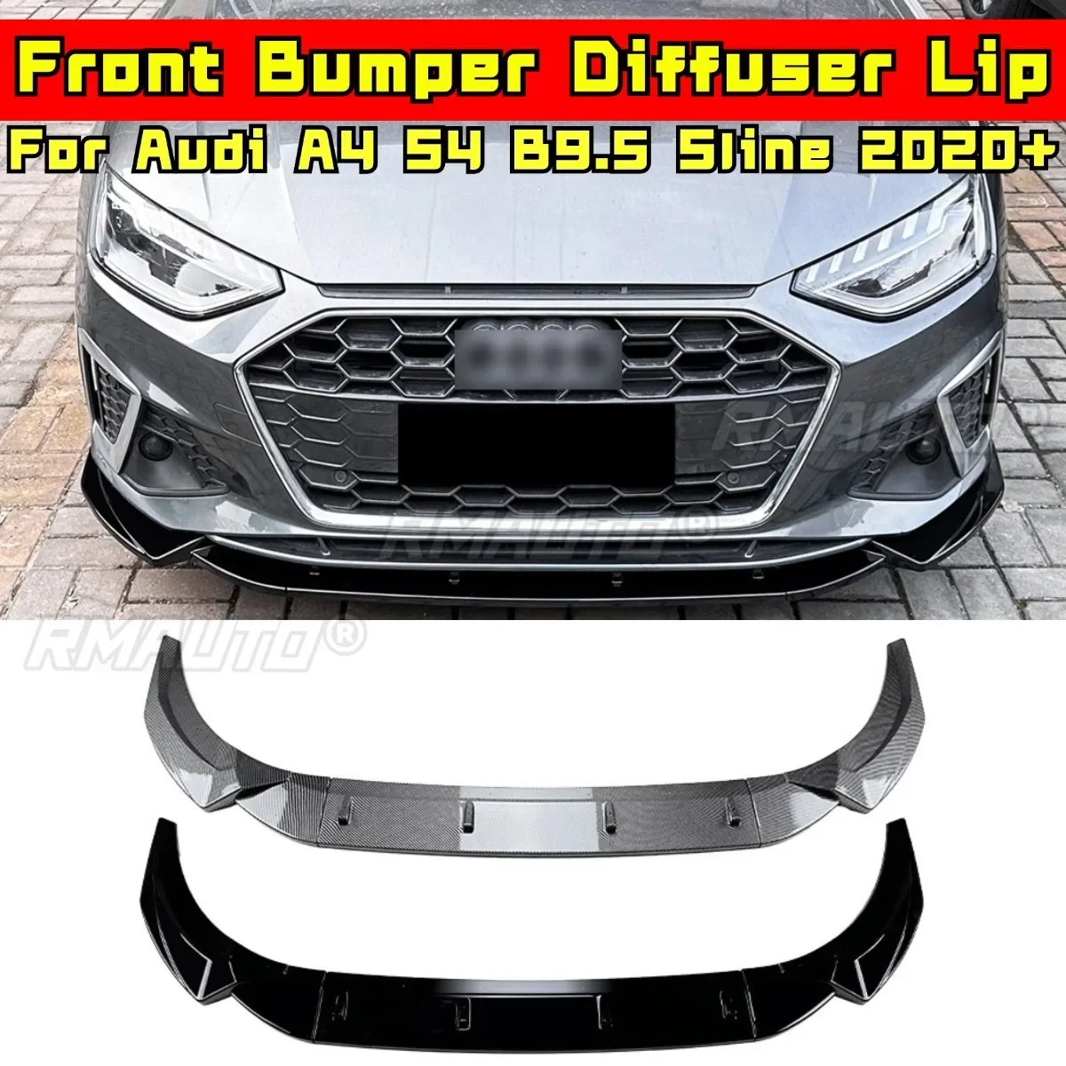 For Audi A4 S4 B9.5 Sline 2020+ Front Bumper Splitter Lip Diffuser Front Bumper Spoiler Apron Cover Exterior Modification Part
For Audi A4 S4 B9.5 Sline 2020+ Front Bumper Splitter Lip Diffuser Front Bumper Spoiler Apron Cover Exterior Modification Part