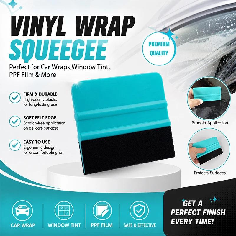 Felt Edge Protective Plastic Squeegee Replaceable Wool Buffer Scraper Auto Window PPF Vinyl Wrap Film Applicator Car Tint Tools
Felt Edge Protective Plastic Squeegee Replaceable Wool Buffer Scraper Auto Window PPF Vinyl Wrap Film Applicator Car Tint Tools