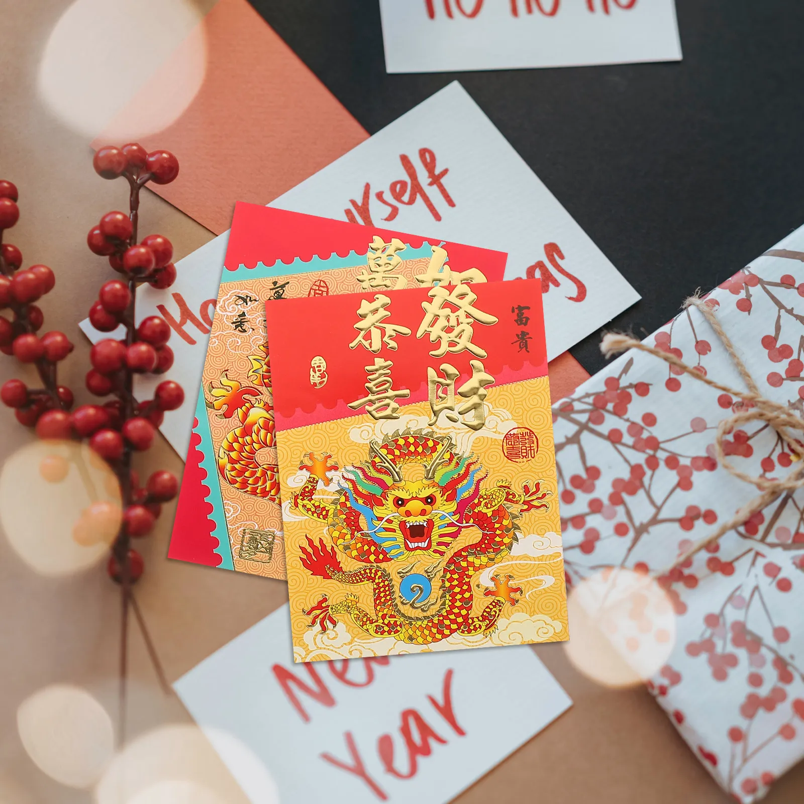 30 шт. Новогодние красные конверты 2024, креативные конверты в китайском стиле для денег, бумажные конверты с драконом, счастливые денежные пакеты 2024
30 шт. Новогодние красные конверты 2024, креативные конверты в китайском стиле для денег, бумажные конверты с драконом, счастливые денежные пакеты 2024