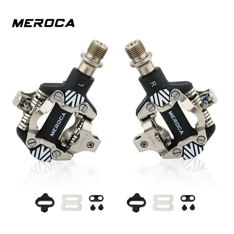 MEROCA MTB Automatic Pedal Cycling Clipless SPD Sealed Bearings Anti-slip Bicycle Pedal Self-locking Mountain Bike Cliple Pedals
MEROCA MTB Automatic Pedal Cycling Clipless SPD Sealed Bearings Anti-slip Bicycle Pedal Self-locking Mountain Bike Cliple Pedals