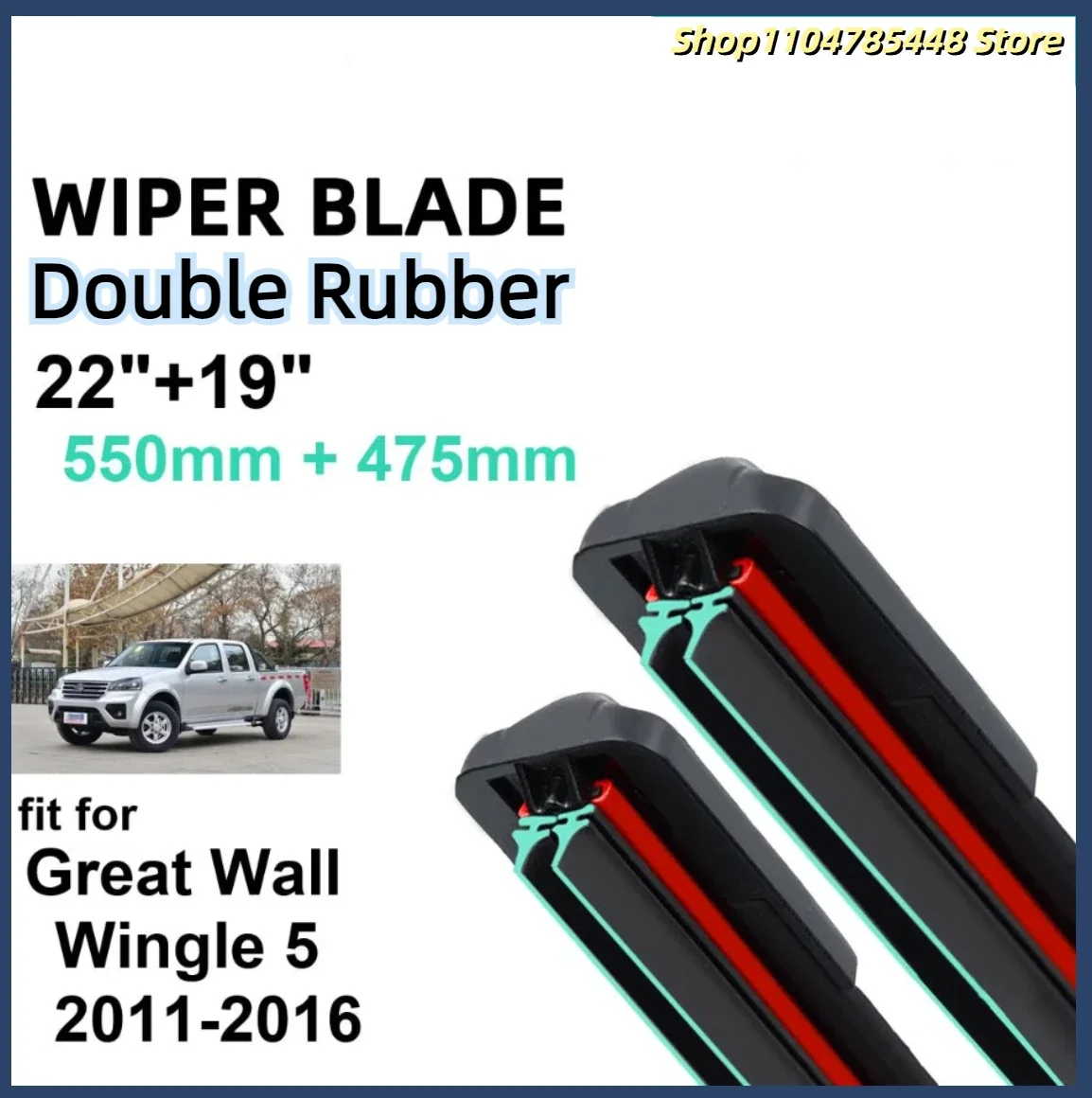 Car Wiper for Great Wall Wingle 5 2011-2016 22" + 19" Front Rear Wiper Blades Brushes Cutter Accessories 2013 2014 2015 2016
Car Wiper for Great Wall Wingle 5 2011-2016 22" + 19" Front Rear Wiper Blades Brushes Cutter Accessories 2013 2014 2015 2016