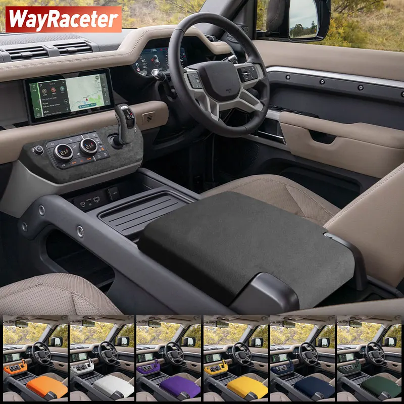 Made of Alcantara LHD & RHD Car Interior Wrap Gear Armrest Box Frame Trim Cover For Land Rover Defender L663 2020 + 2022 2024
Made of Alcantara LHD & RHD Car Interior Wrap Gear Armrest Box Frame Trim Cover For Land Rover Defender L663 2020 + 2022 2024