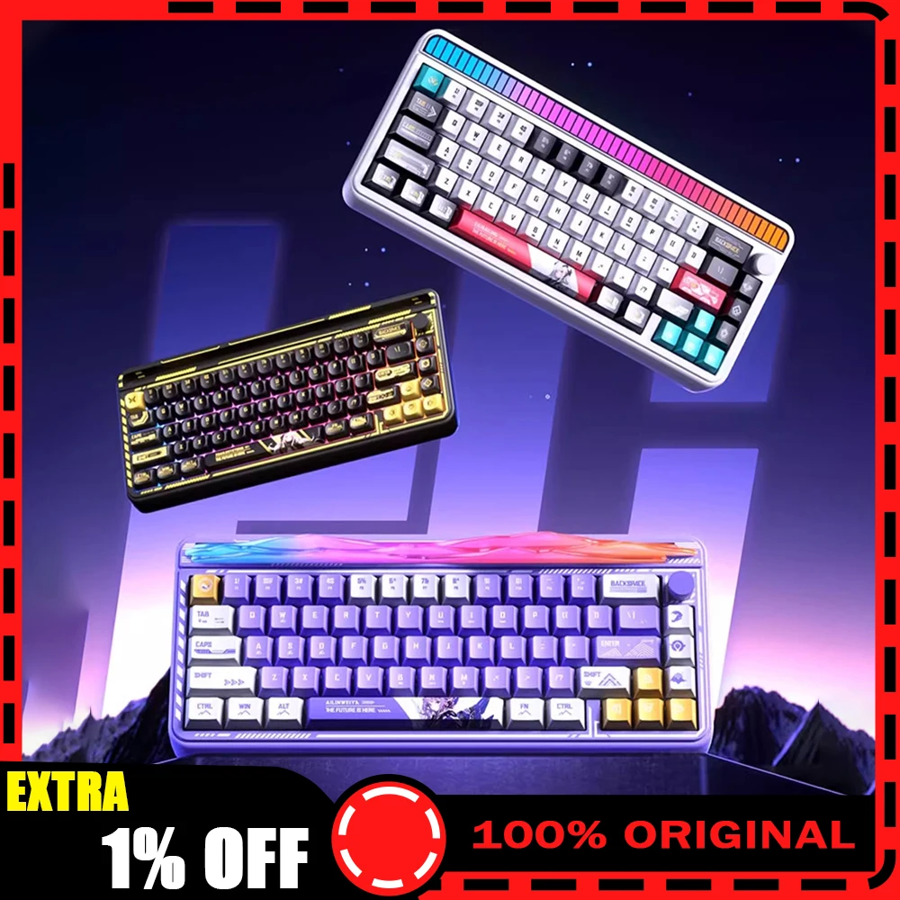 LEOBOG Hi65 Mechanical Keyboard 3 Mode Wireless RGB Hot Swap Gasket Gamer Aluminum Alloy Custom 4000mAh Gaming Keyboards Gifts
LEOBOG Hi65 Mechanical Keyboard 3 Mode Wireless RGB Hot Swap Gasket Gamer Aluminum Alloy Custom 4000mAh Gaming Keyboards Gifts