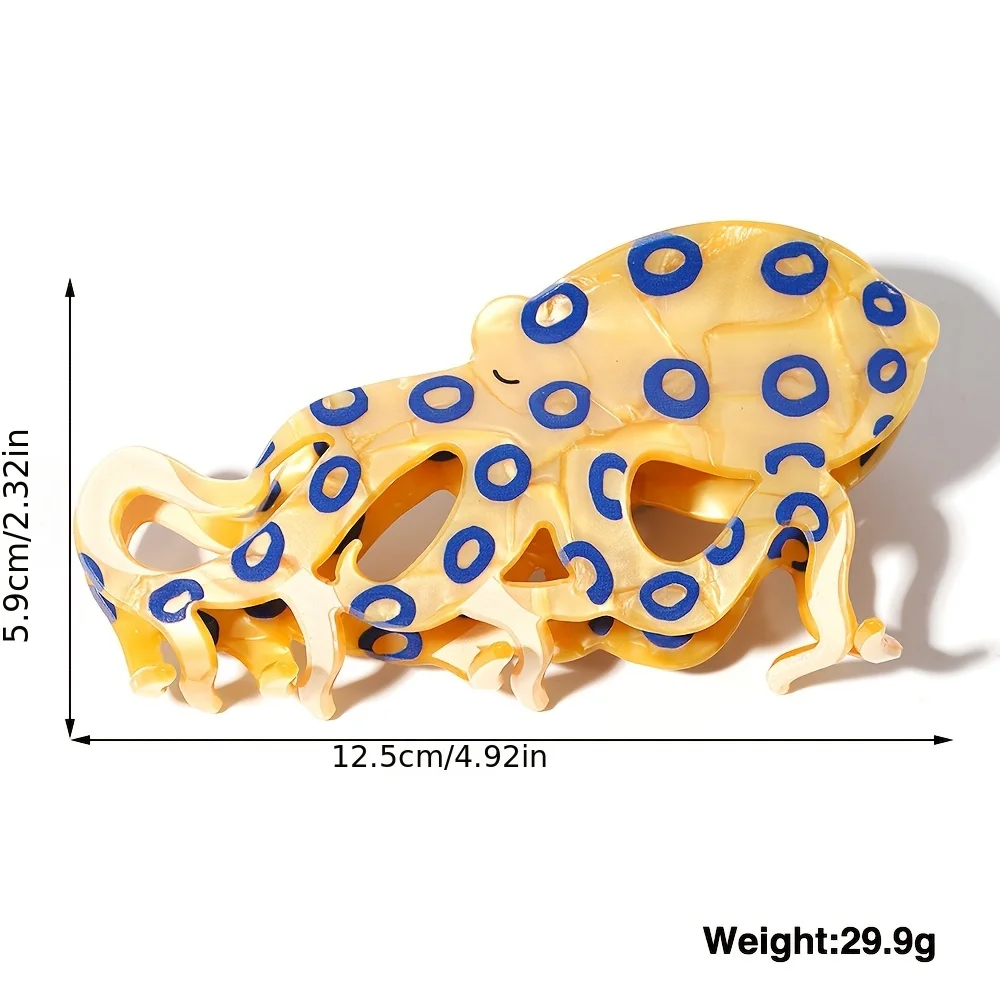 Extra large acetic acid marine animal blue ringed octopus non-slip shark claw clip women's hairpin headgear
Extra large acetic acid marine animal blue ringed octopus non-slip shark claw clip women's hairpin headgear