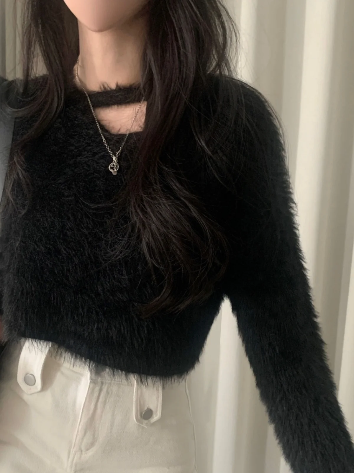 Женский трикотаж Lazy Plu Soft Cozy Korean Sle Faionable High-End Feeling V-Ne ort Sve Long Sve Warm Thermal
Женский трикотаж Lazy Plu Soft Cozy Korean Sle Faionable High-End Feeling V-Ne ort Sve Long Sve Warm Thermal