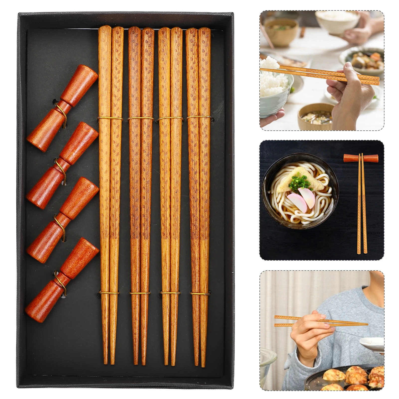 1 set Wooden Chopsticks Chopstick Rest Set Reusable Lightweight Natural Food Grade Utensils For Home Travel Camping Picnic
1 set Wooden Chopsticks Chopstick Rest Set Reusable Lightweight Natural Food Grade Utensils For Home Travel Camping Picnic