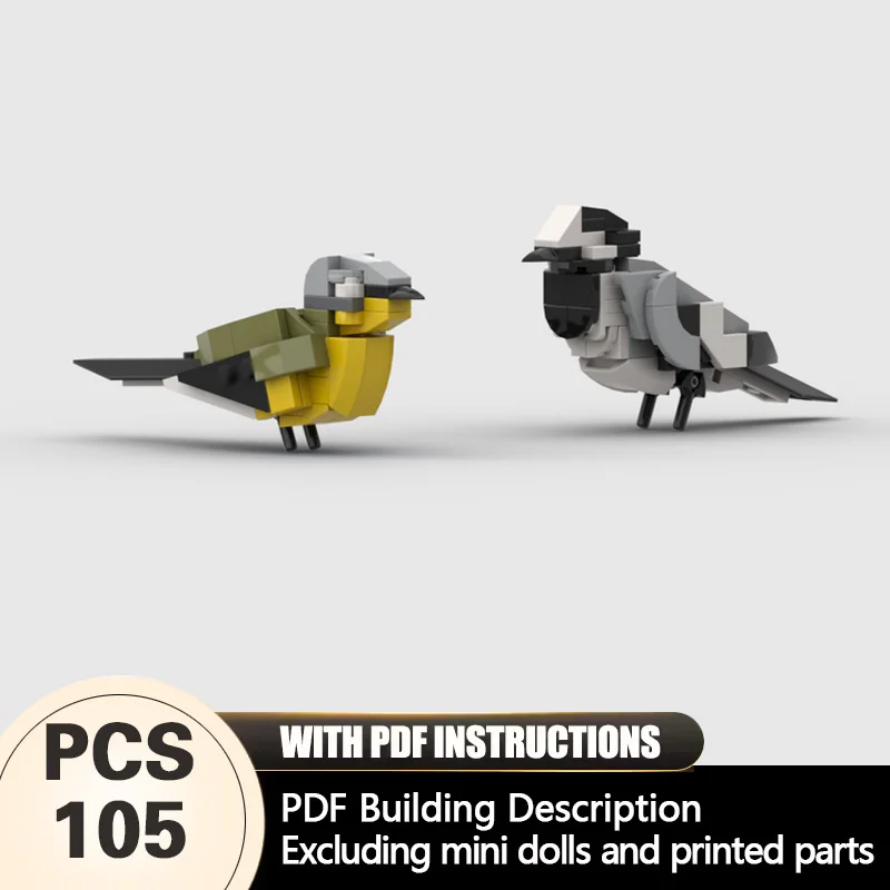 Creators Animal Series Model MOC Building Bricks Wagtail & Yellow Wagtail Modular Technology Gifts Holiday Assemble Children Toy
Creators Animal Series Model MOC Building Bricks Wagtail & Yellow Wagtail Modular Technology Gifts Holiday Assemble Children Toy