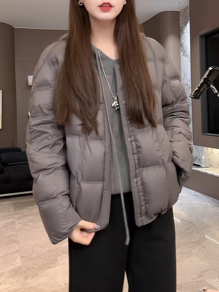 Korean Sle round Ne Cotton Jaet Women's ort Warm Coat Winter New Arrival Faion Small Size Commuter Loose Fit
Korean Sle round Ne Cotton Jaet Women's ort Warm Coat Winter New Arrival Faion Small Size Commuter Loose Fit