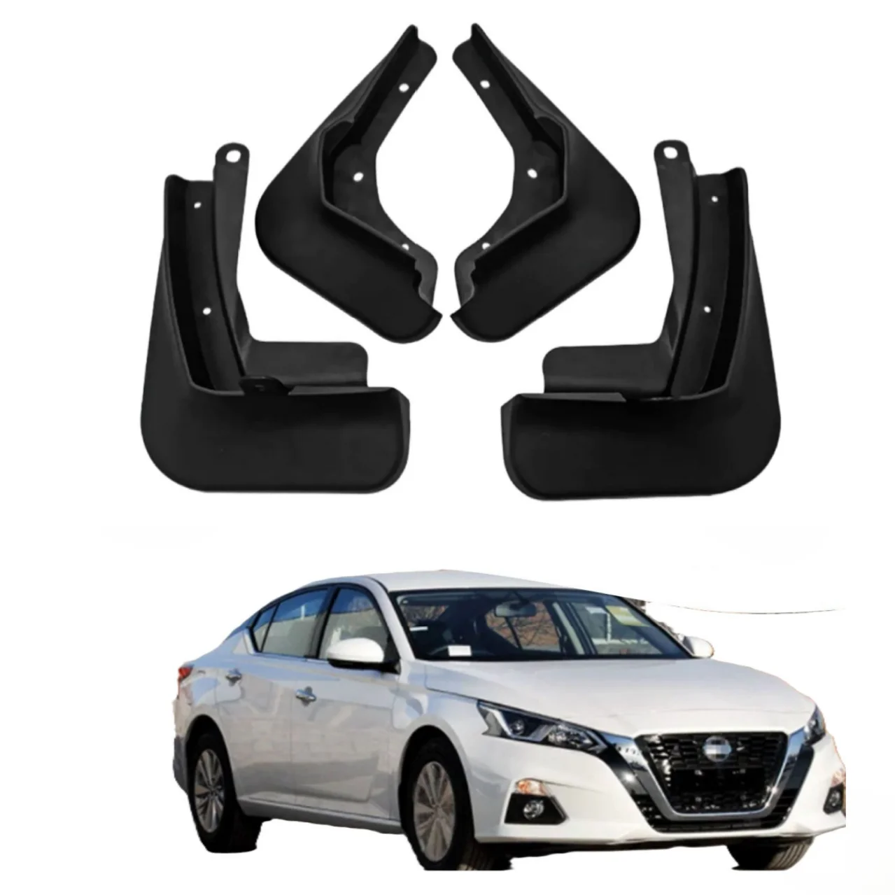 Комплект из 4 черных брызговиков (передние и задние) из полипропилена для Nissan Altima 2019-2021, защита от брызг, автомобильные аксессуары
Комплект из 4 черных брызговиков (передние и задние) из полипропилена для Nissan Altima 2019-2021, защита от брызг, автомобильные аксессуары