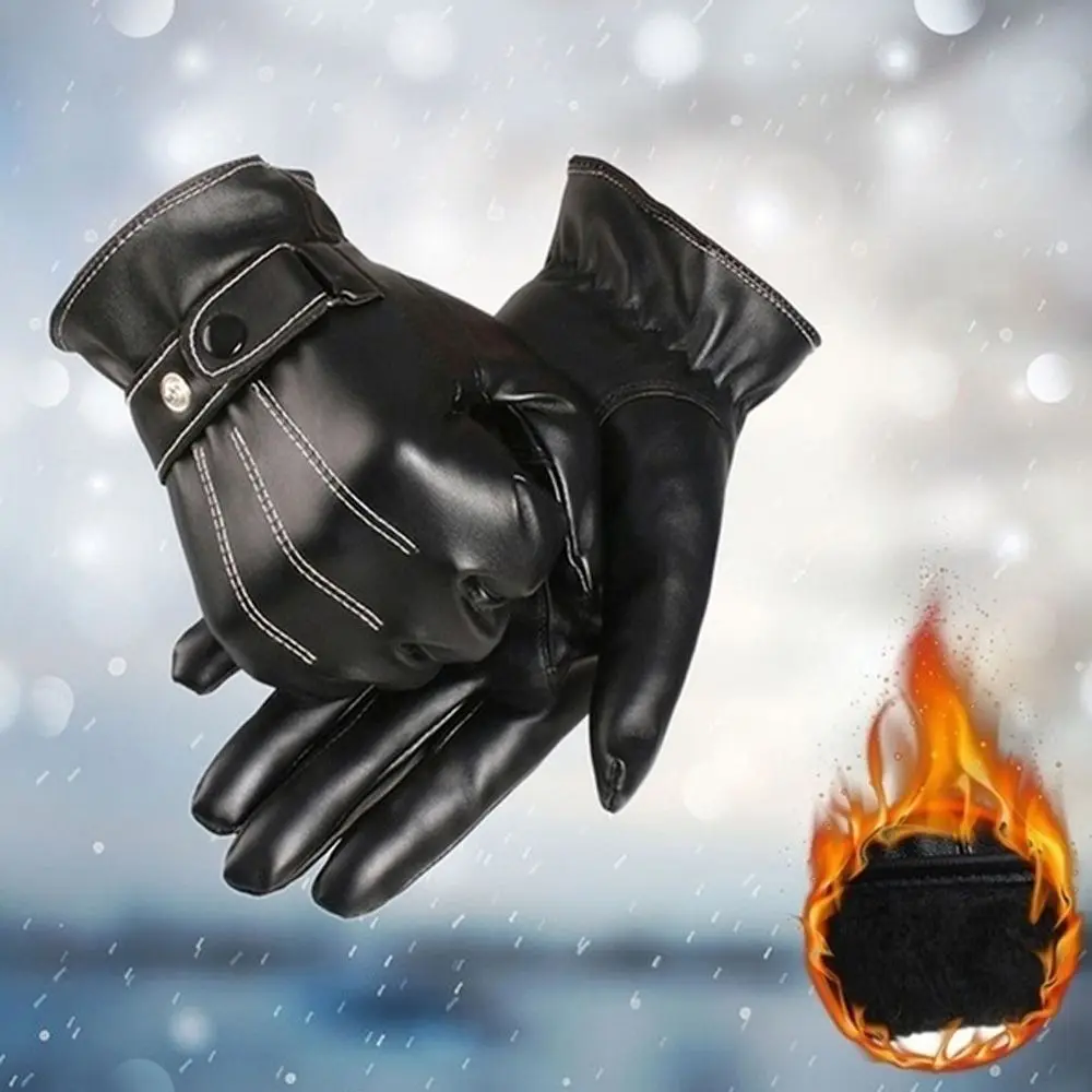 High Quality Men Motorcycle Winter Leather Gloves Windproof Gloves Screen Mittens Full Finger Gloves
High Quality Men Motorcycle Winter Leather Gloves Windproof Gloves Screen Mittens Full Finger Gloves
