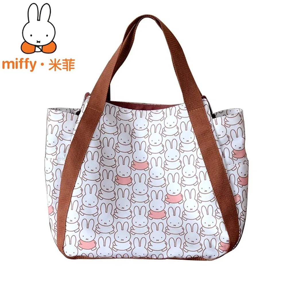 Cute Miffy Rabbit Canvas Bag Portable Shopping Handbag Casual Tote Bag Large Shoulder Bag Storage Pouch for Students Girls gift
Cute Miffy Rabbit Canvas Bag Portable Shopping Handbag Casual Tote Bag Large Shoulder Bag Storage Pouch for Students Girls gift