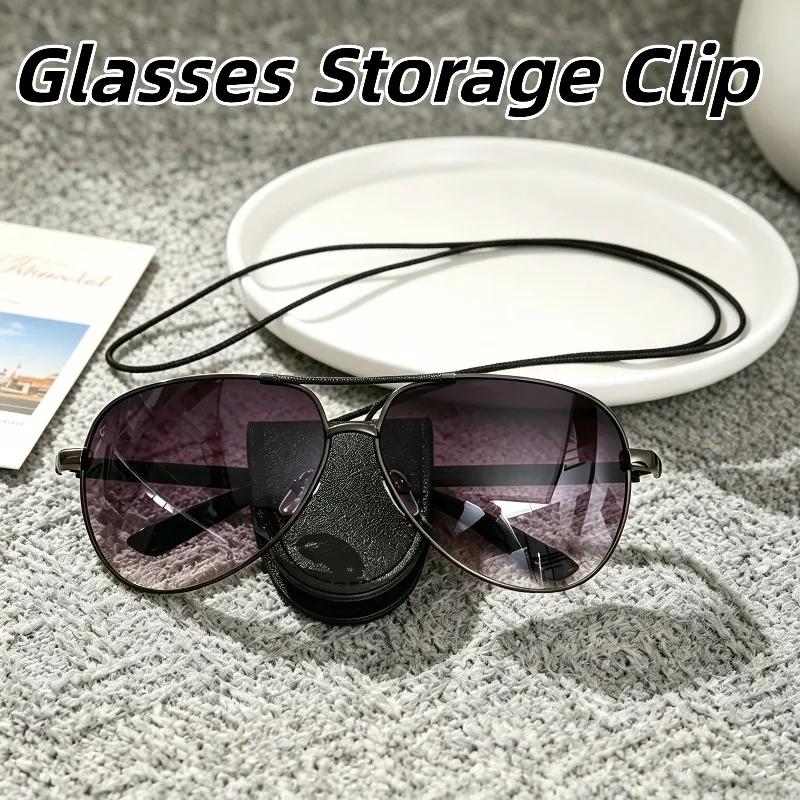 Leather Neck Hanging Glasses Storage Clip Trendy Hidden Button Sunglasses Rack Simple Temperament Glasses Storage Accessories
Leather Neck Hanging Glasses Storage Clip Trendy Hidden Button Sunglasses Rack Simple Temperament Glasses Storage Accessories