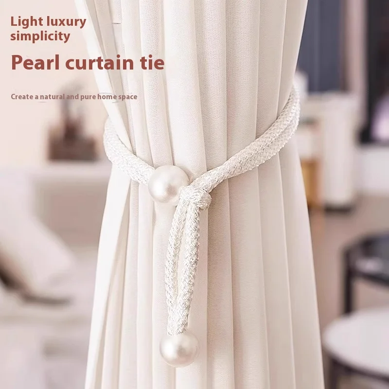 3 Pairs Curtain Binding Straps, Curtain Buckle Storage Ropes, Pearl Deroration for Curtain Home Decor
3 Pairs Curtain Binding Straps, Curtain Buckle Storage Ropes, Pearl Deroration for Curtain Home Decor